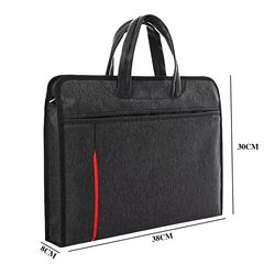 廠家直供手提文件袋收納電腦包牛津布大容量拉鏈資料袋商務公文包