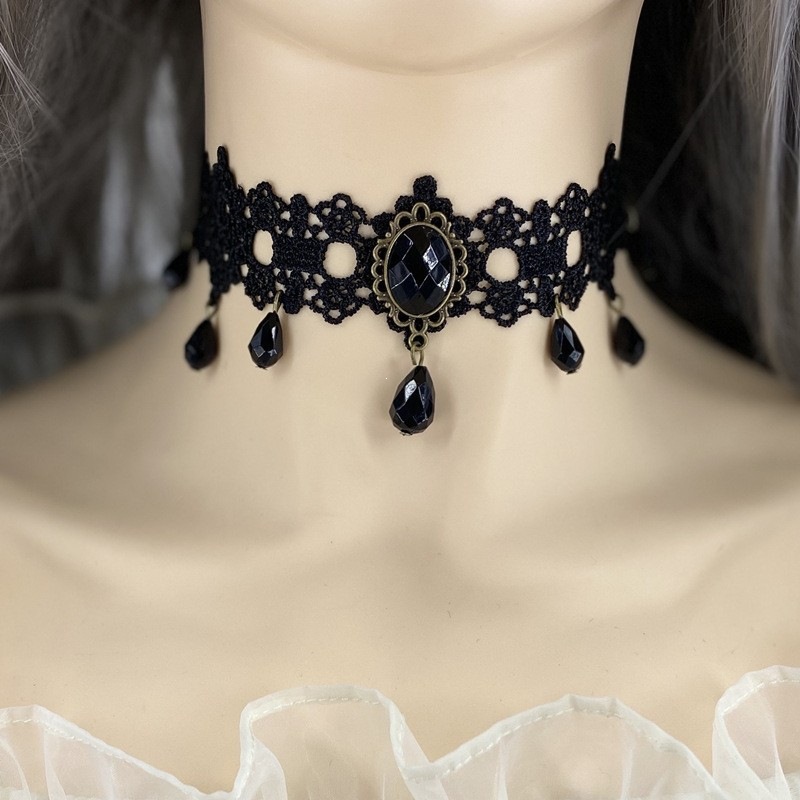 European and American jewelry simple necklace for women, choker, short neck chain, lace collarbone chain, choker necklace