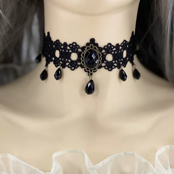 European and American jewelry simple necklace for women, choker, short neck chain, lace collarbone chain, choker necklace