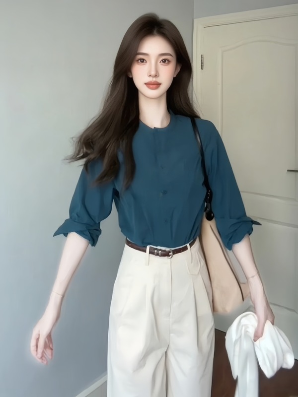 秋装多巴胺穿搭一整套微胖小个子过膝连衣裙子套装女款2025两件套|undefined