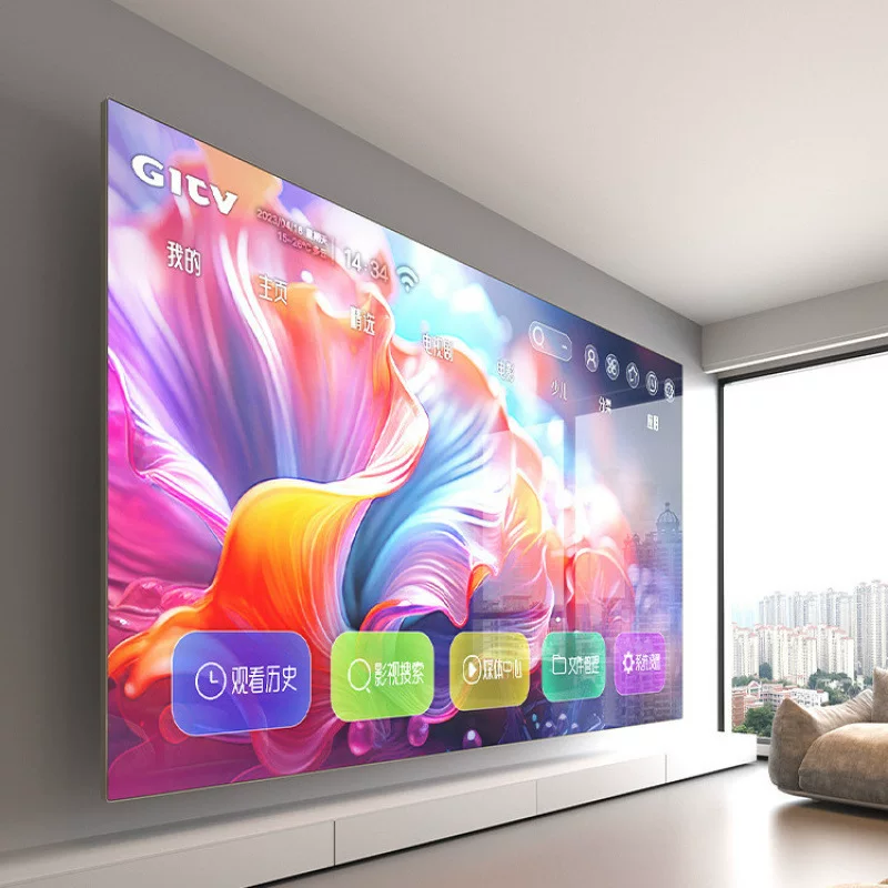 Безрамочный телевизор 00 дюймов 0 20 сетевой Wi-Fi75 голос 85 HD 4K65 LCD полноэкранный