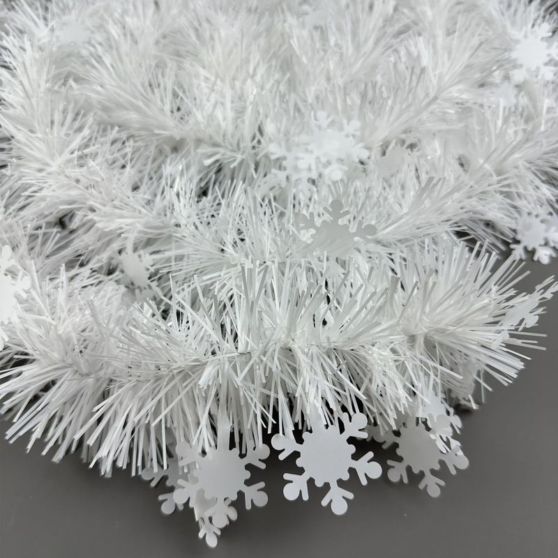クロスボーダーのクリスマスの白い雪の色の条の2メートルの5階の暗号化のシーンは毛条のバーのデパートの装飾を配置して花を引きます。|undefined