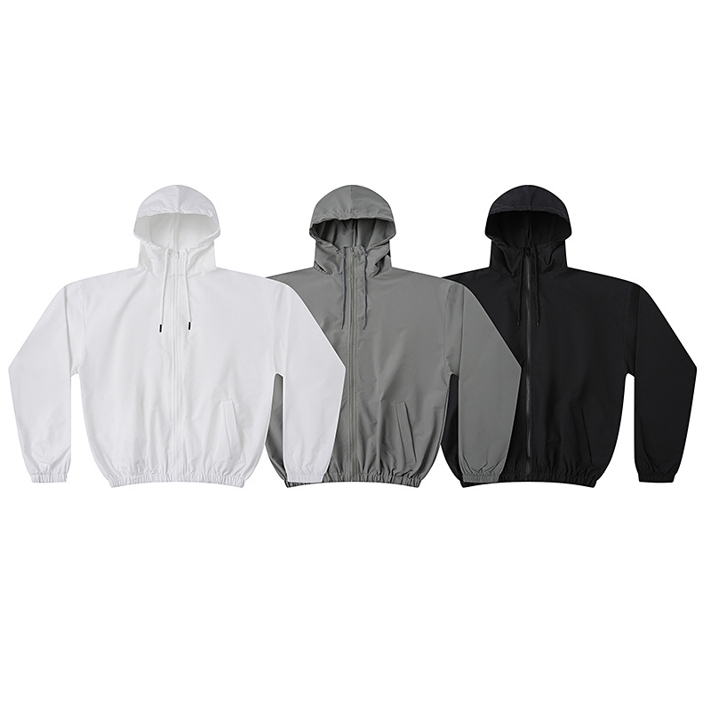 Yeezy Kanye West x Gosha American High Street Sunscreen Zipper Hooded Windbreaker/Hoodie for Men and Women Summer