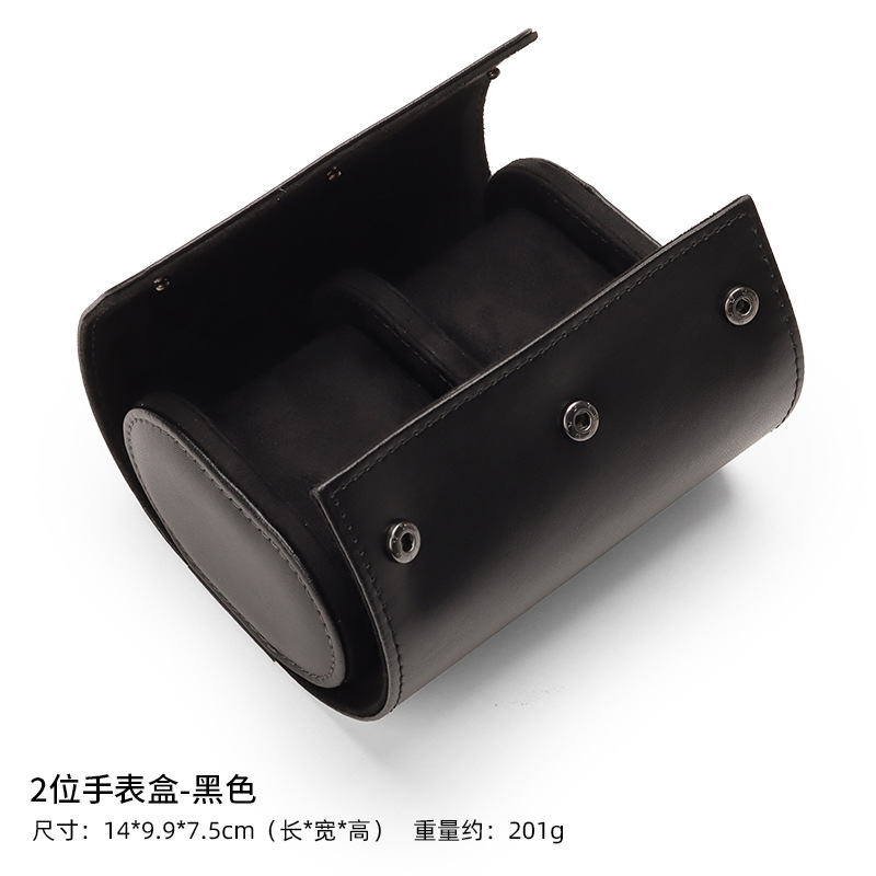 블랙 2 자리 시계 상자