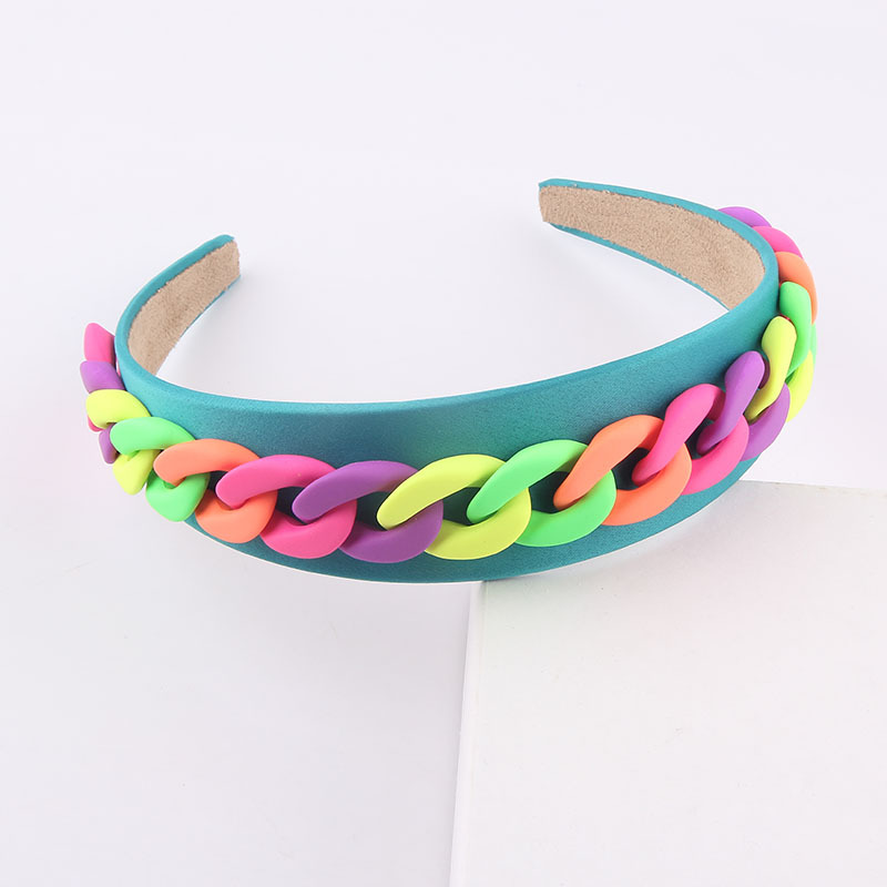 fashion widebrimmed color chain decoration headbandpicture3