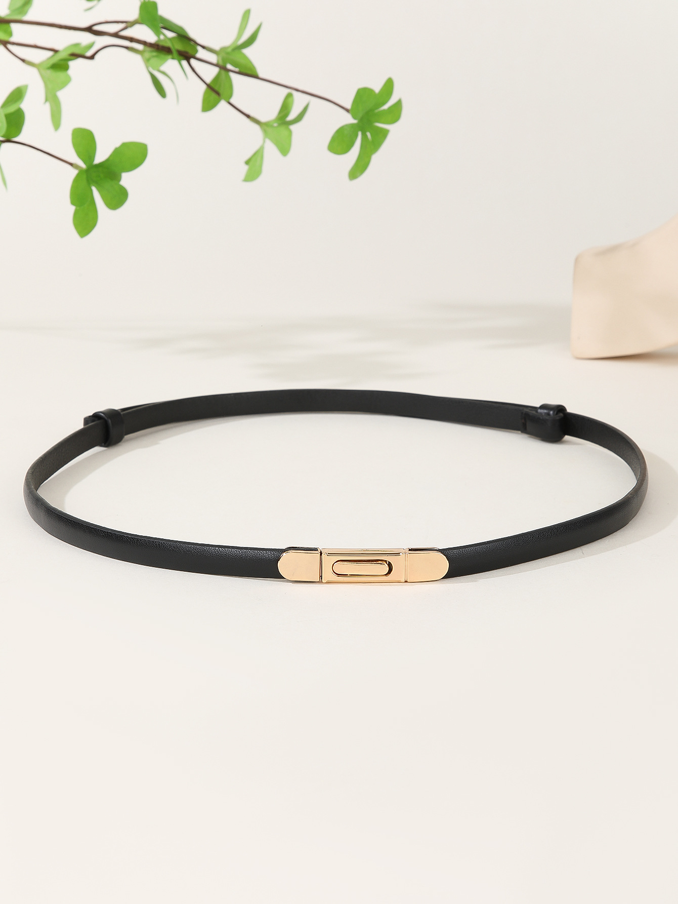 Sweet Geometric High Quality Pu Alloy Plating Women's Leather Belts display picture 4