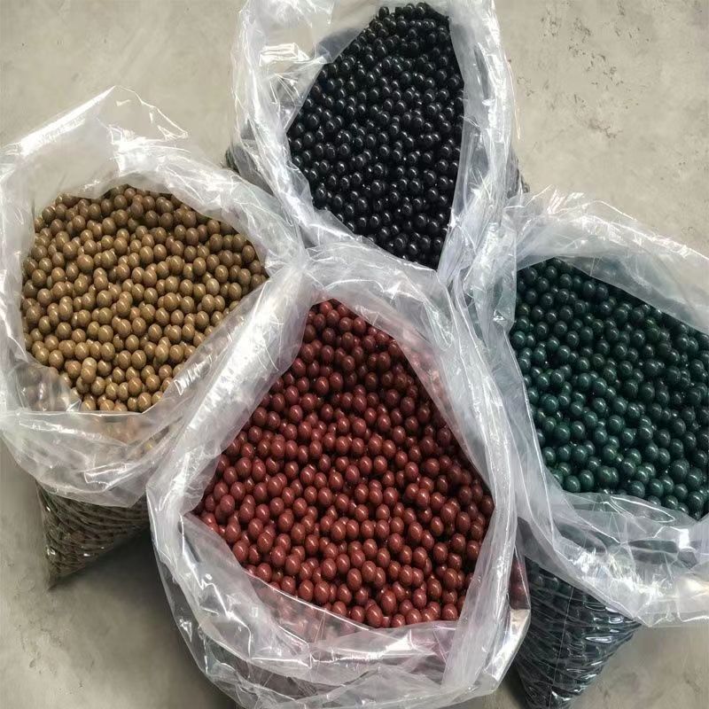 加重磁力泥丸弹弓钢球弹珠子弹8毫米9mm10mm12mm白色安全泥球专用|undefined