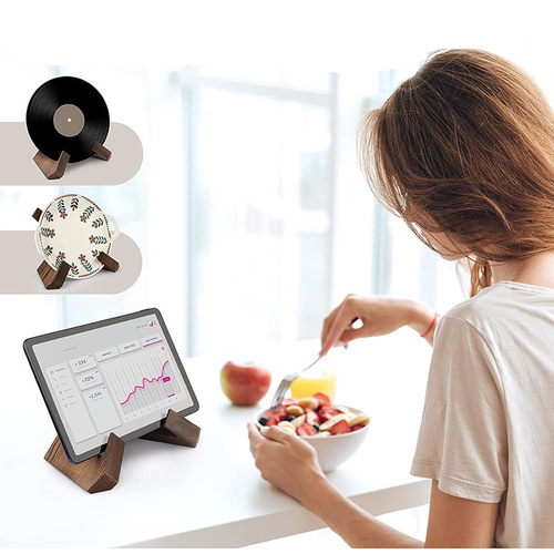 Wooden restaurant home recipe rack kitchen menu display rack hanging study tabletop reading wooden bookshelf