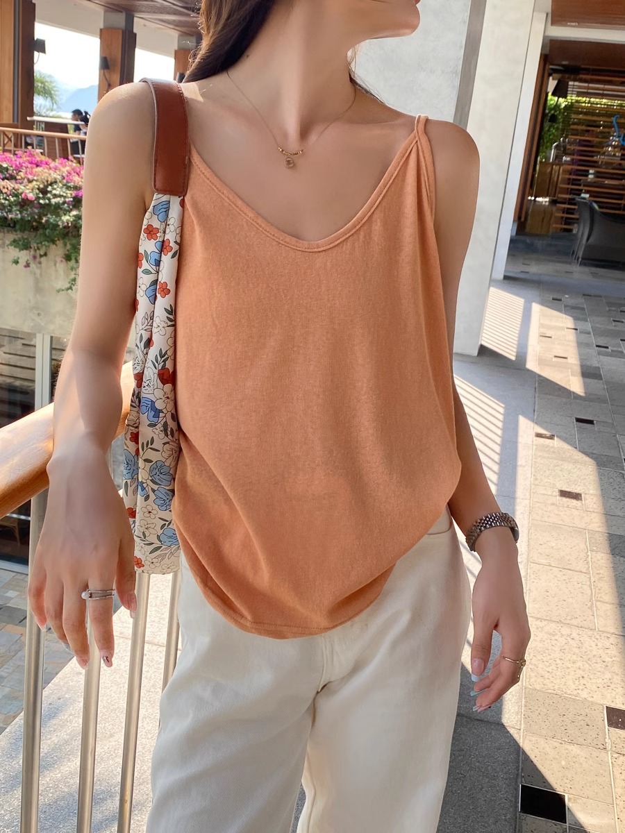 과일 오렌지 ~ 얇은 어깨 끈