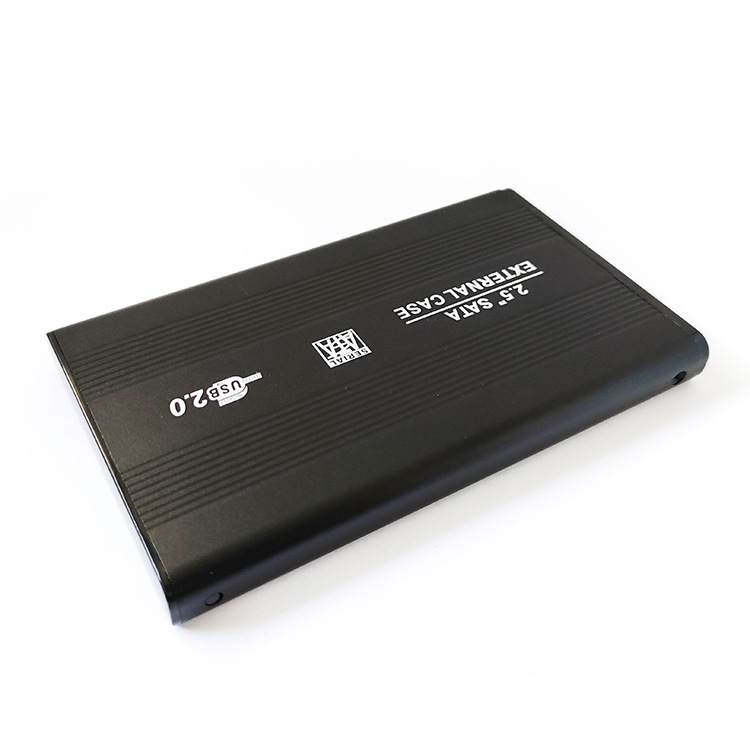 Caja de disco duro de 2,5 pulgadas USB2.0 universal HDD puerto serie SATA aleación de aluminio caja de protección de disco duro móvil externo