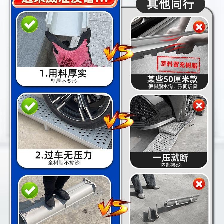 沟槽u地庭院排水沟不锈钢树脂厨房形槽排水沟排水槽家用成品u型