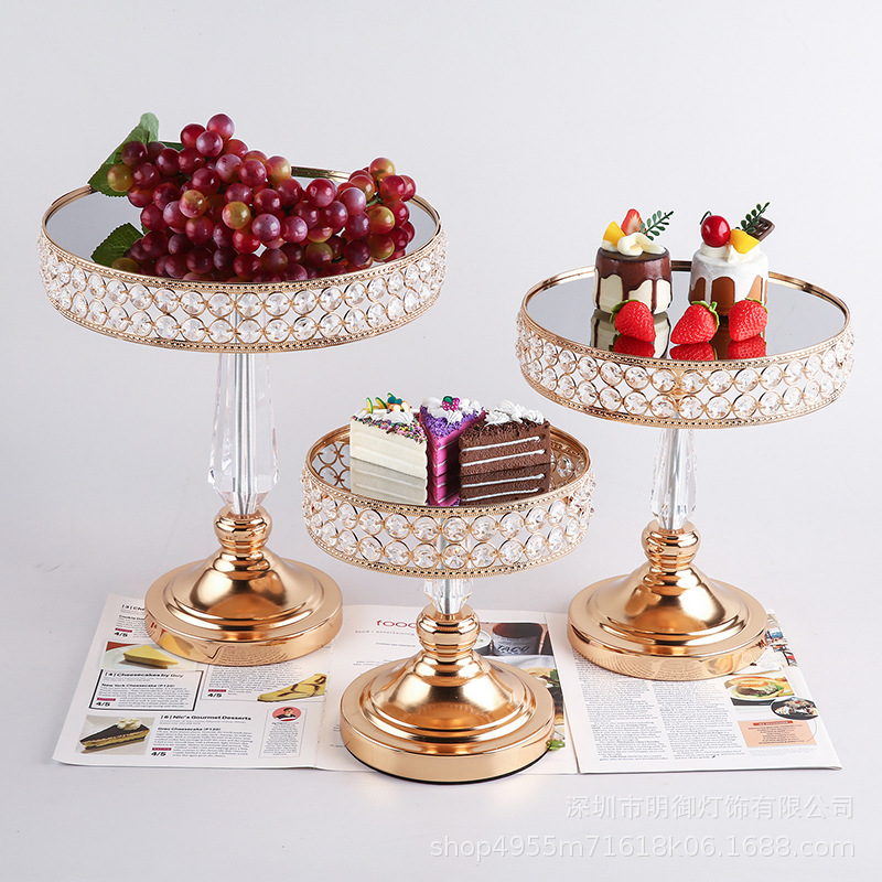 Pastel de metal postre mesa decoración soporte de exhibición bandeja de la torta europea tarde té merienda soporte comida fría té romper mesa