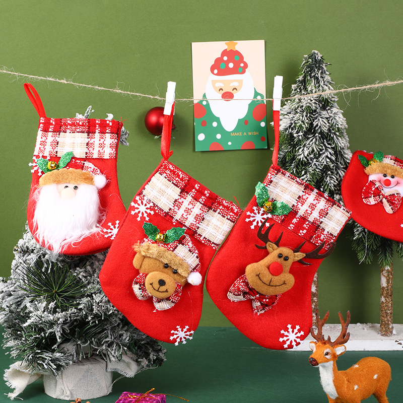 36g Weight Hanging Ornaments Event & Party Supplies 1 Piece Quantity Party, Festival Occasion Nonwoven Material Christmas Festival Santa Claus, Christmas Socks, Snowman Pattern Cartoon Style, Cute Style Christmas Cartoon Style Cute Santa Claus Christmas Socks Snowman Nonwoven Party Festival Hanging Ornaments 1