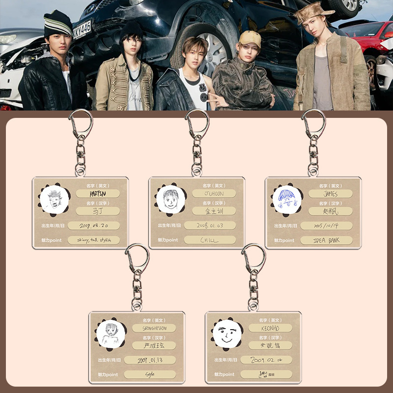 Cortis Korean Group Keychain, Rebranded Name Tag Acrylic Pendant, Martin Kim's Fan Merchandise, Bag Accessories Cortis Korean Group Keychain, Rebranded Name Tag Acrylic Pendant, Martin Kim's Fan Merchandise, Bag Accessories