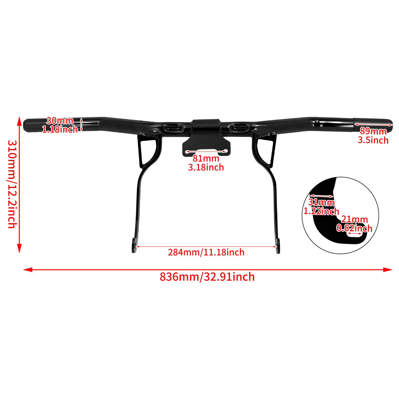 Suitable for Harley Glider engine protection bar, Harley Glider Road King straight protection bar, crash bar