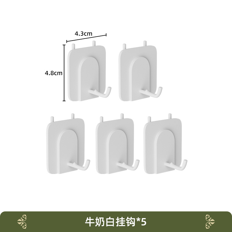 흰색 L 자형 후크 * 5