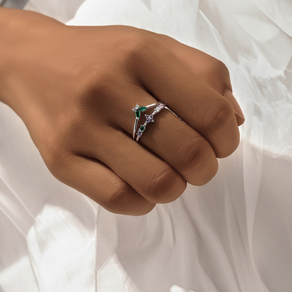 2g Weight Zircon Inlay Material Open Rings Classification Adjustable Ring Size 1 Piece Quantity Daily Occasion 925 Sterling Silver Material Cross, Heart Shape, Butterfly Pattern All Seasons Season Women's Gender Plating, Inlay Design Simple Style, IG Style Style 925 Sterling Silver Zircon Cross Heart Shape Butterfly Open Rings 925 Sterling Silver Rings 42