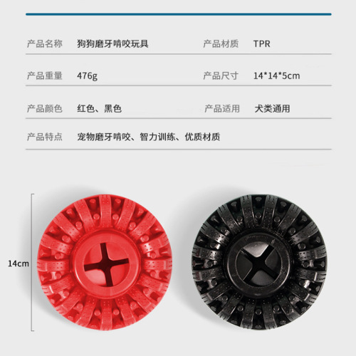 Pet chewing toy tpr tire leakage ball dog toy molar tooth cleaning ball pet feeder puzzle