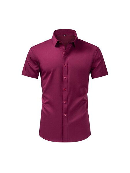 solid color elastic fashionable shirt