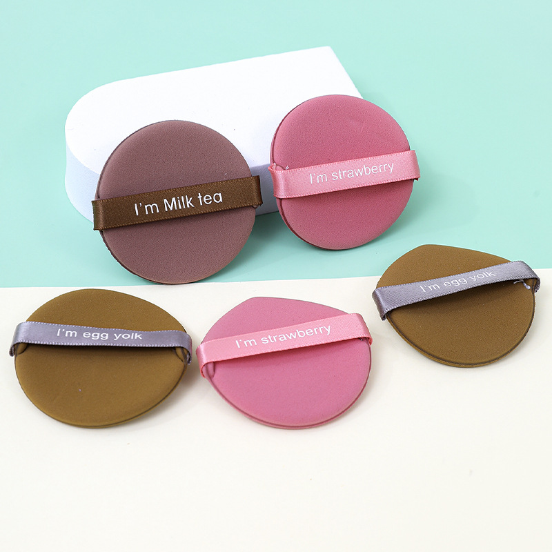 Fábrica personalizada fresa piña facción cojín soplo de aire no come polvo, esponja de maquillaje sin látex de doble uso húmedo y seco al por mayor