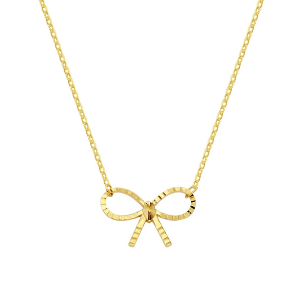 With bow, sophisticated
