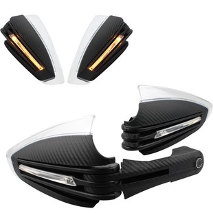 Motorcycle hand guard off-road vehicle with light hand guard turn signal anti-fall hand guard bow front windshield