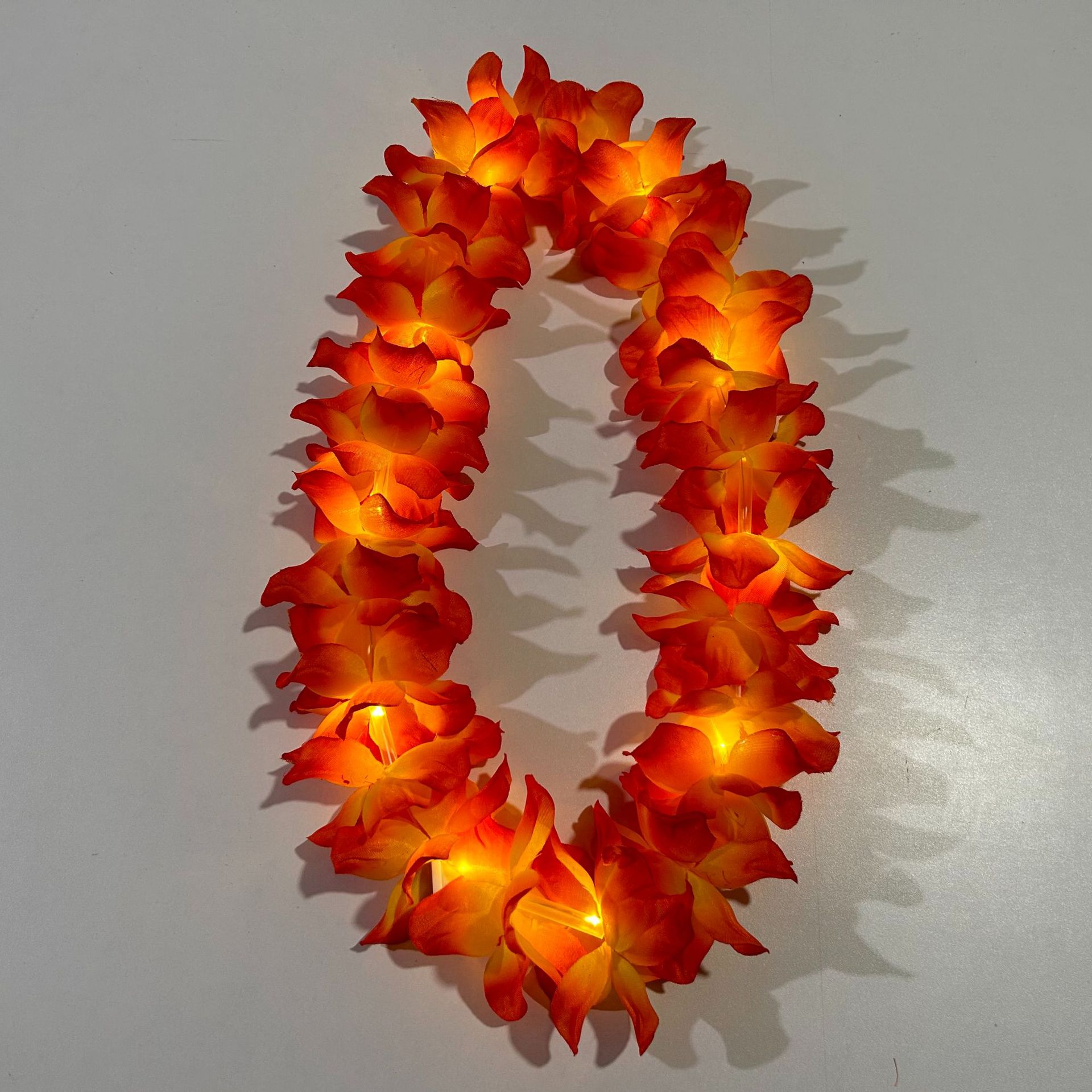 Lámpara LED de color corolla de pétalos de diámetro 11 cm 10 lámparas 24 flores al aire libre de vacaciones