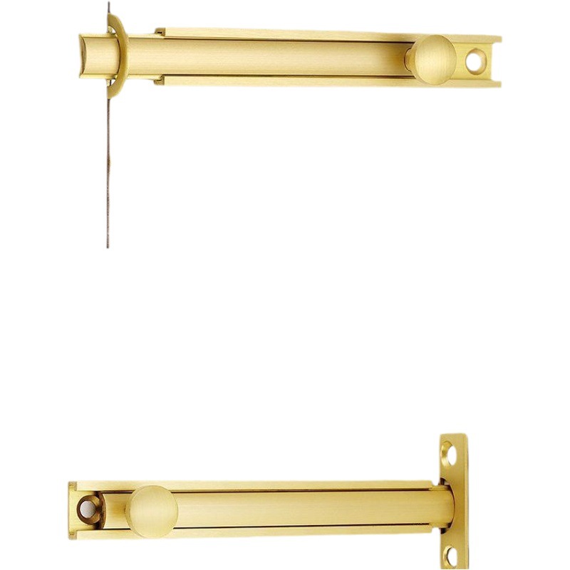 Puerta invisible cobre puro negro perno puerta hebilla puerta perno dormitorio cerradura inversa artefacto 90 grados ángulo recto granero puerta cerradura pestillo image 1