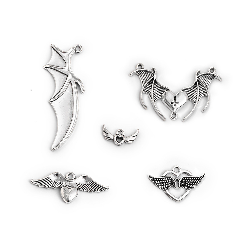 DIY Retro Alloy Jewelry Accessories Wings Pendant Handicraft Jewelry Accessories A800187