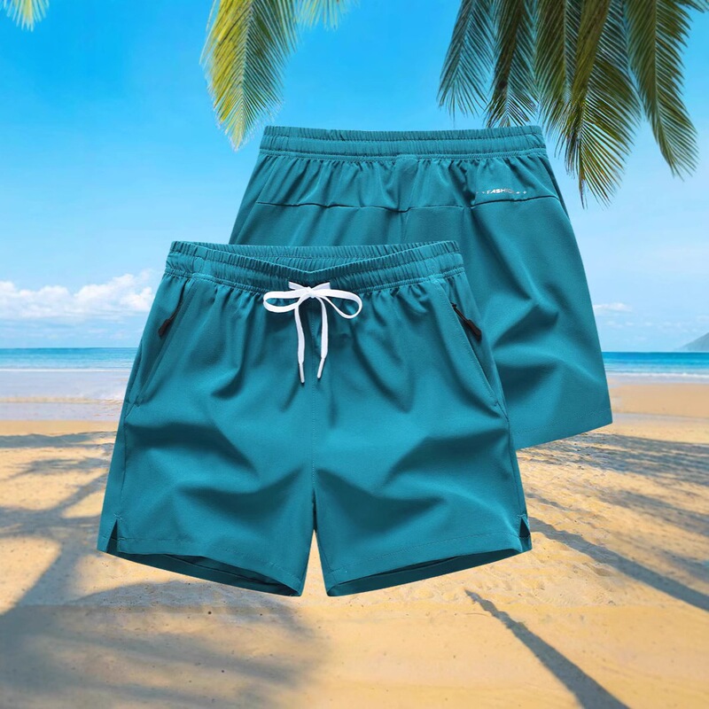 Summer Men's Sports Shorts, Youth Quick-Dry Pants, Fitness Running Pants, Cross-Border Shorts, Thin Breathable Beach Pants