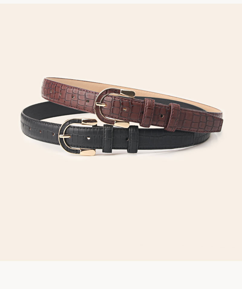 New European and American Style Women's Belt with Personalized Leather Alloy Buckle and Wide Belt, Fashionable Coat Paired with Belt for Women_viptrois.com