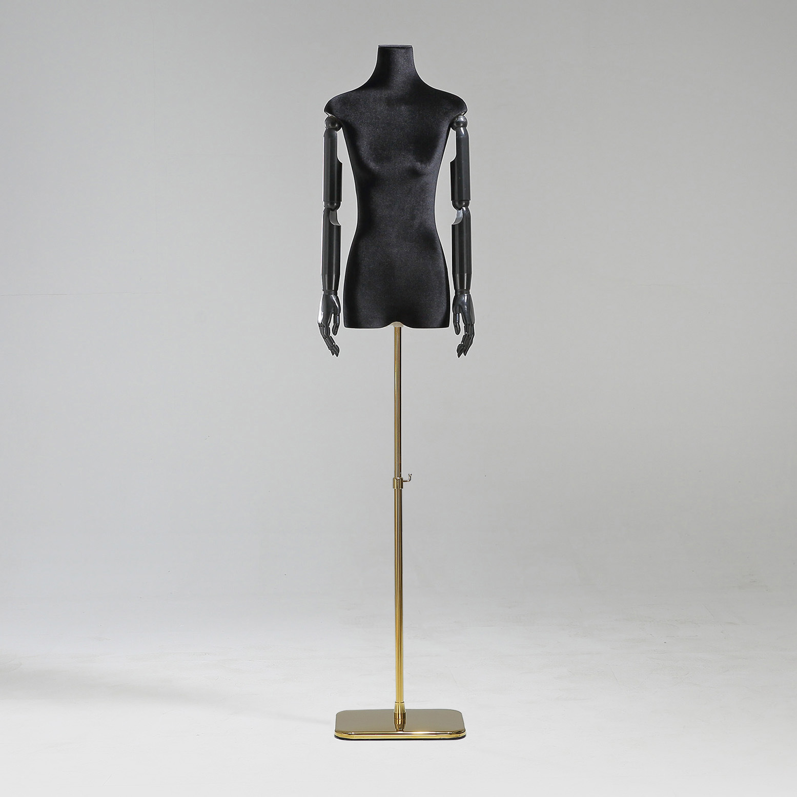 Modelo de tienda de ropa estante de exhibición de terciopelo pecho plano cuerpo plano ropa de mujer modelo de busto accesorios ventana estante modelo de plataforma image 33