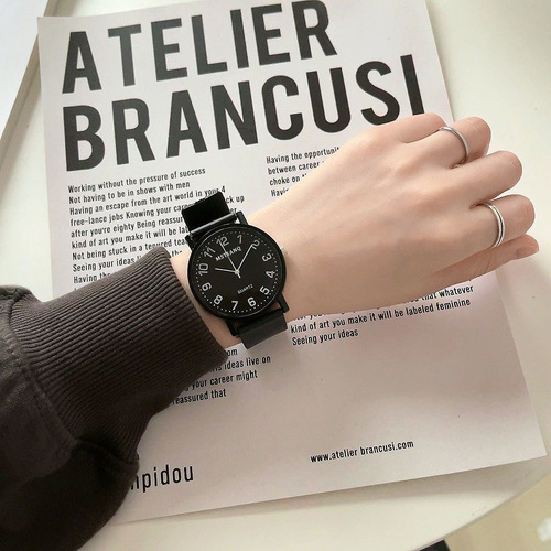 Quartz watch for civil servant students for middle and high school entrance exams niche ins simple and cold style men and women watches wholesale