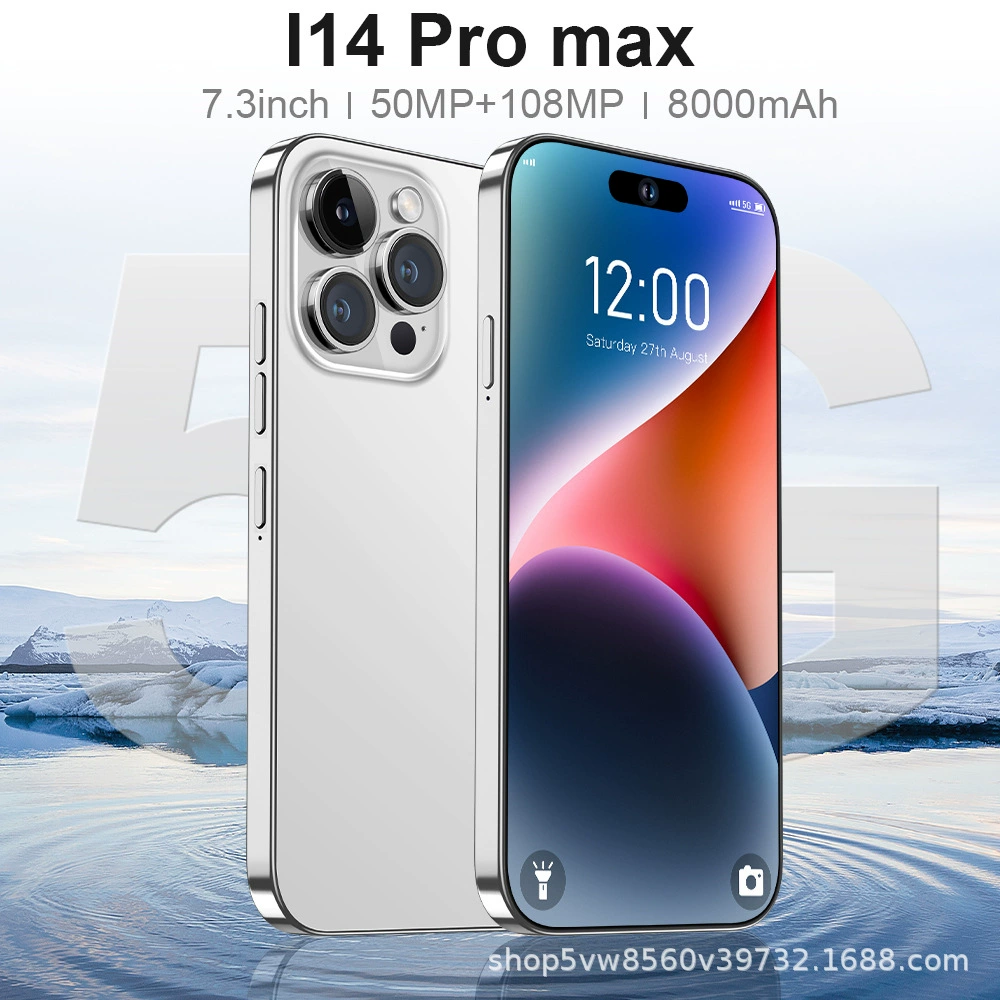 Смартфон i14 Pro Max, 16ГБ+1ТБ, 7.3-дюйма, 5G, 8000 мА·ч