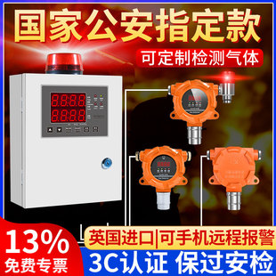 Industrial Combustible Gas Alarm Controller Leak Detector Liquefied Gas Natural Gas Paint Concentration Detector