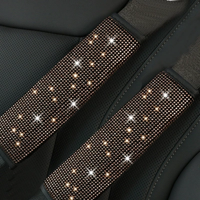 Seat belt shoulder pad — Shoulder Pad Glitter Stickers - champagne-gold-pair-2517