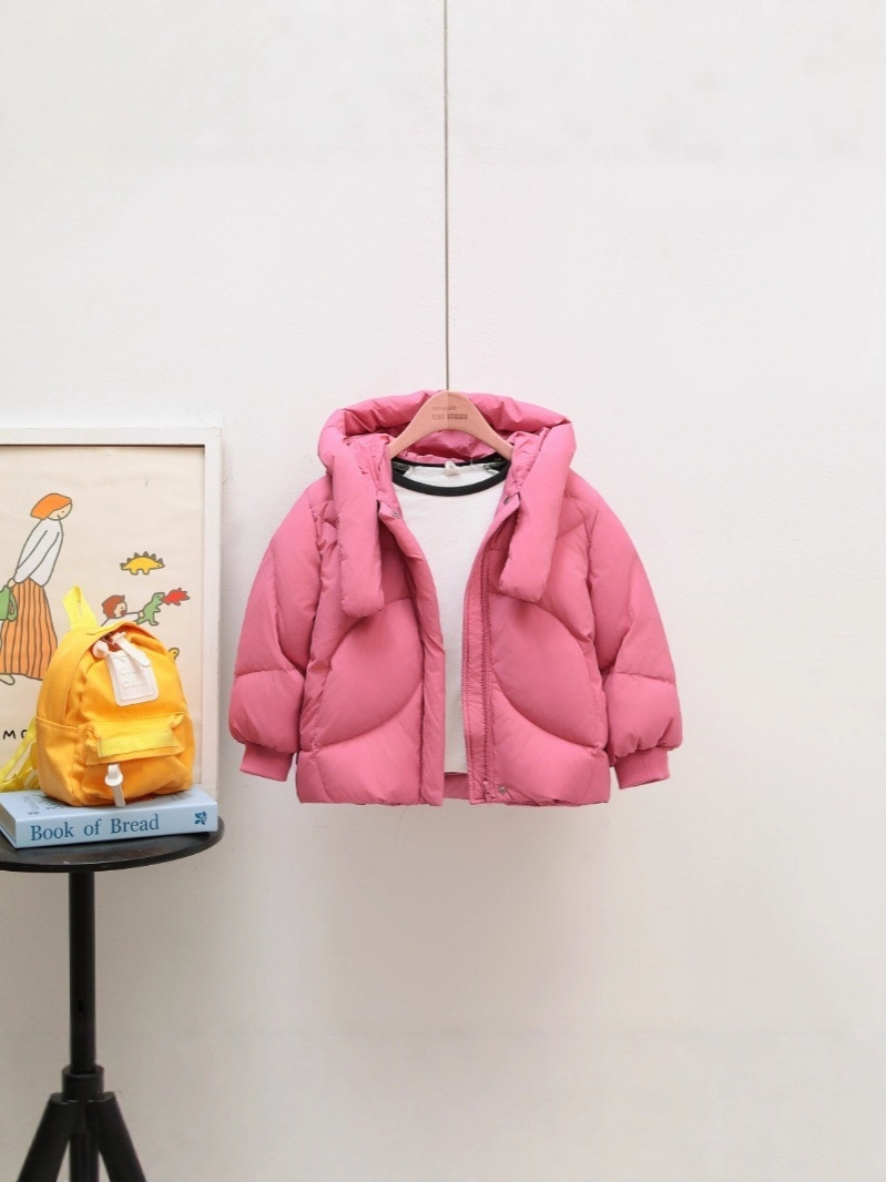 Niños blancos de invierno otoño invierno 2025 nuevo bebé tres prevención ropa de invierno chaqueta caliente de invierno para niños y niñas