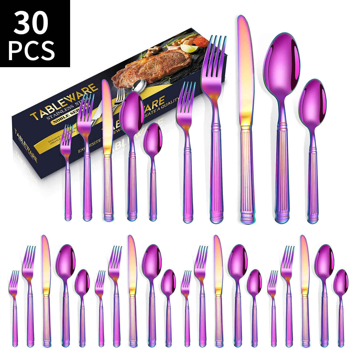 (Cross-border trading), tableware stainless steel, set, Amazon