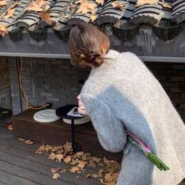 灰色毛呢西装外套女秋冬新款夹棉加厚高级感韩系呢子大衣