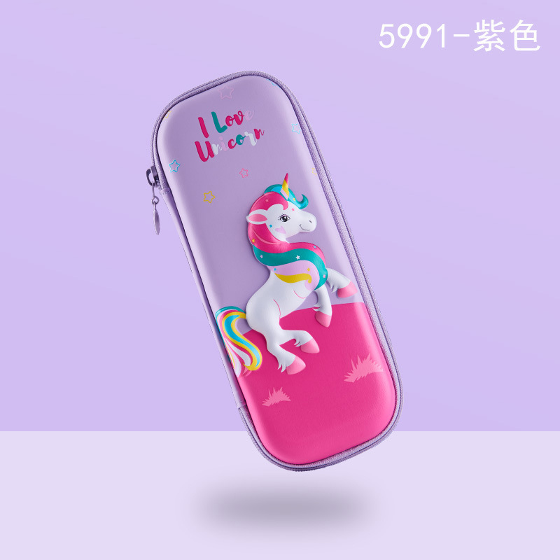 Venta directa de fábrica descompresión 3D versión coreana creativa multifuncional de gran capacidad estuche para lápices kindergarten dibujos animados linda caja de papelería para mascotas