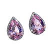 Ruby cute fashionable earrings, European style, diamond encrusted