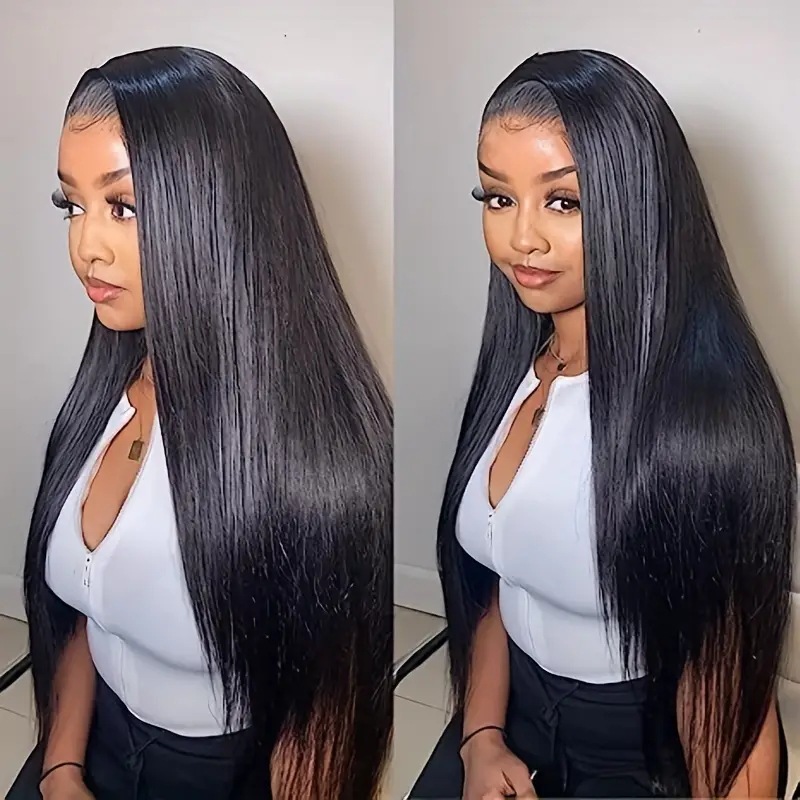 Women's Elegant Casual Holiday High Temperature Wire Centre Parting Long Straight Hair Wigs display picture 1