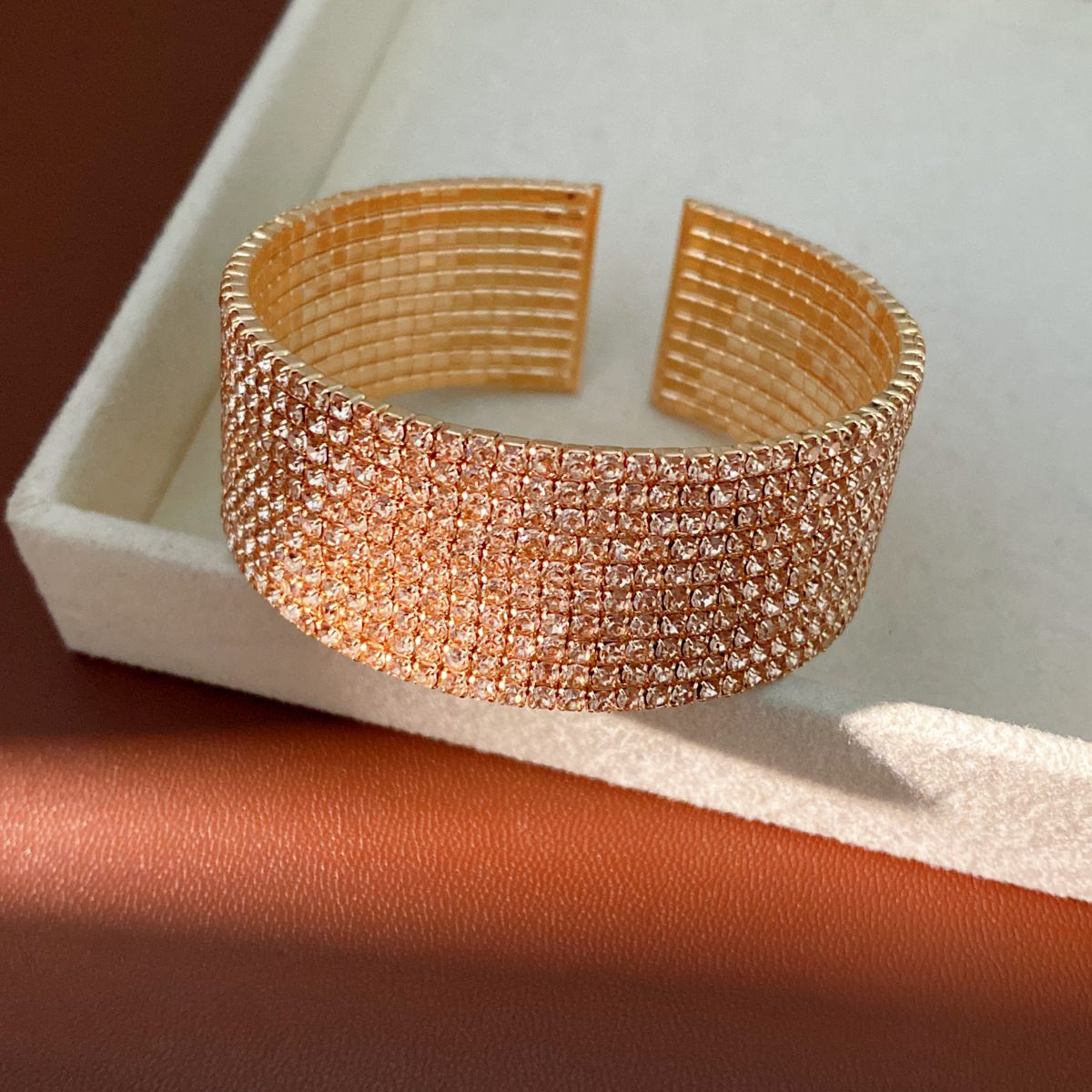 Pulsera - oro - color café