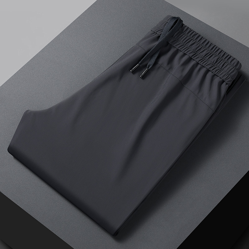 2025 Autumn and Winter New Men's Casual Pants Thickeneded Elastic Pants Loose Simple Men's Pants Classy Pants