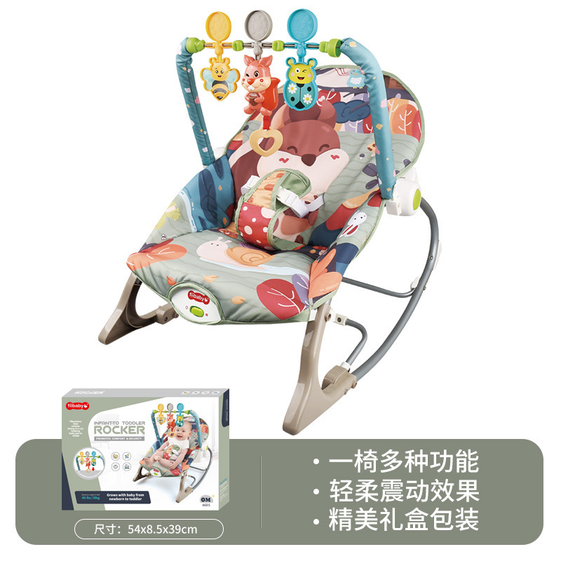 Mecedora eléctrica para bebés 0-12 meses – con música, vibrations relajantes