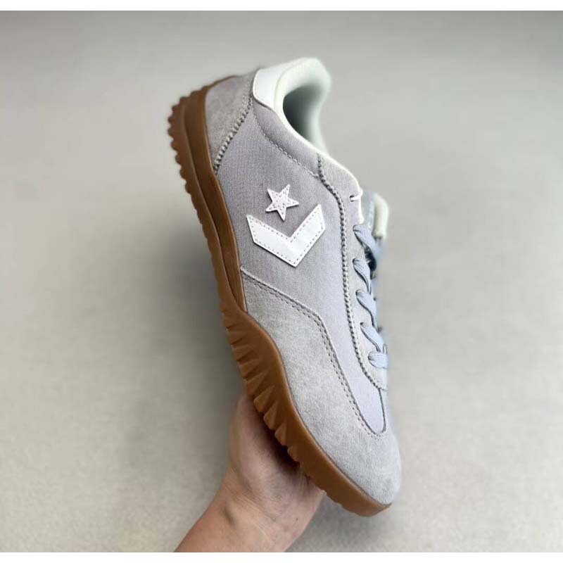 New Versatile Casual Light Gray Low-Top German Training Sneakers for Couples
