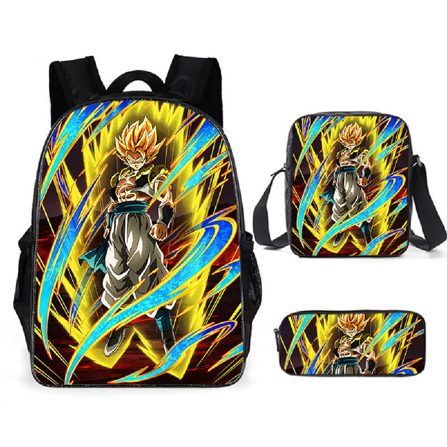 Mochila Dragon Ball de animación transfronteriza, mochila para estudiantes de Dragonball, mochila de poliéster Wukong, bolso de hombro
