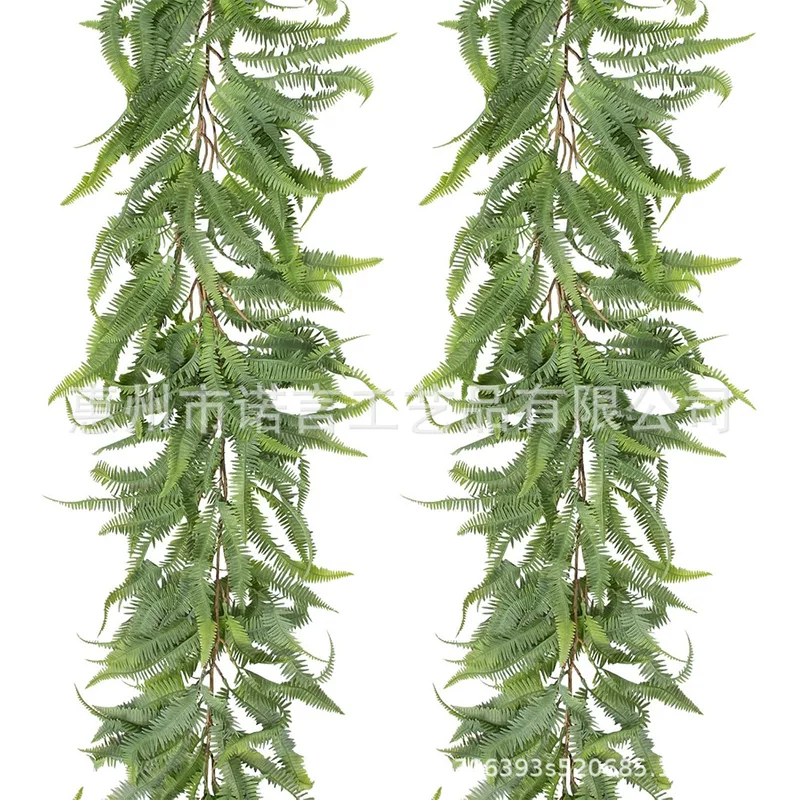 Новый товар кросс-бенд имитация лоз Persian grass ротанговое зелёное растение домашнее украшение папоротник искусственная гирлянда завитая и висит