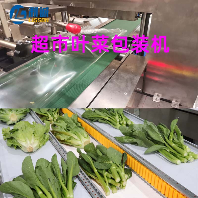 多機能自動野菜包装機穴あけ葉菜枕式袋セット機商超生鮮野菜連続シール機|undefined