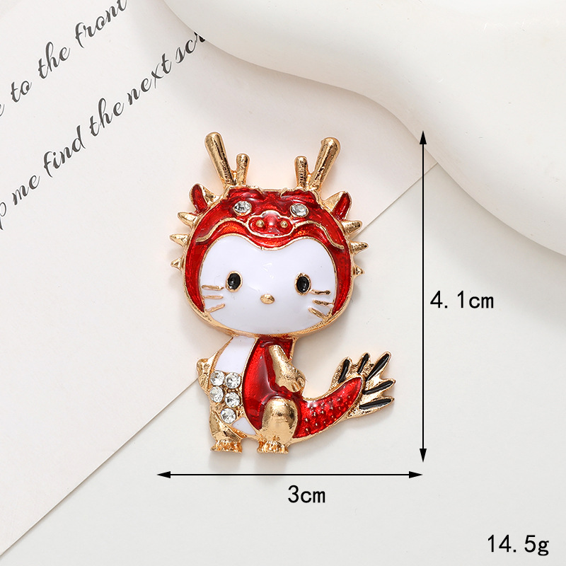 Nuovi accessori per gioielli per bambini carini Custodia per telefono fai-da-te che attacca il diamante del drago anno la celebrazione fortunata del fiore della scarpa in lega_voghion.com